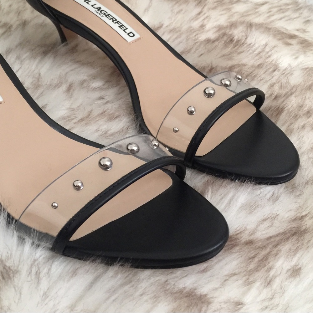 Karl Lagerfeld Paris Dixie Studded Strap Sandals - Picture 7 of 8